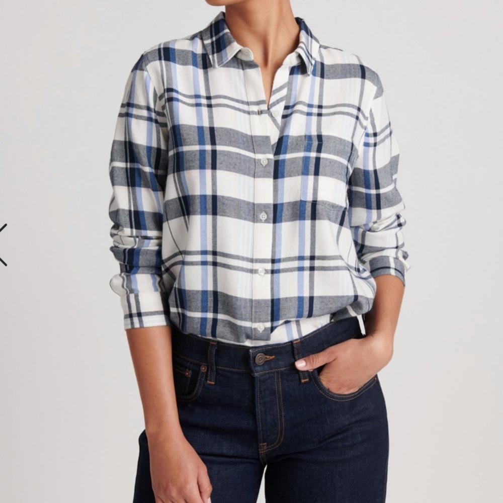 Navy Blend Plaid Flannel Short *Buy 2, Get 1 Free